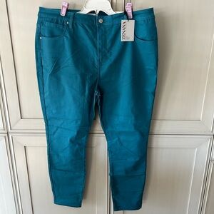 Zenana Outfitters Teal Skinny Jeans